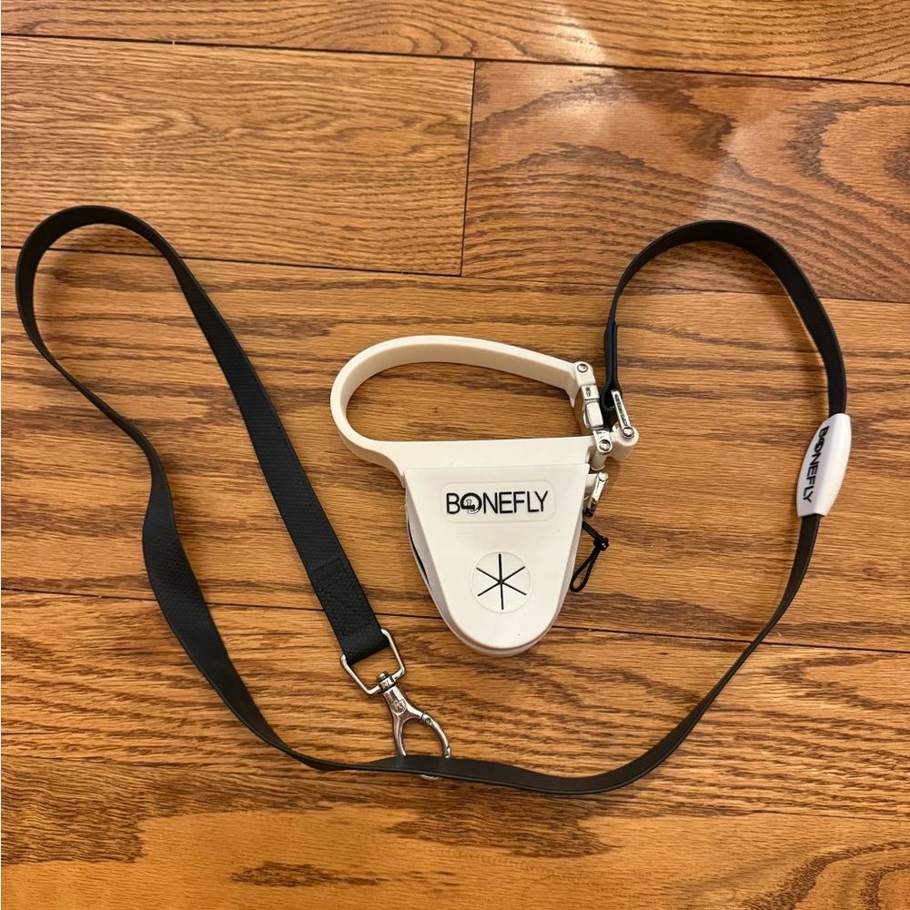 Bonefly White and Black Dog Leash